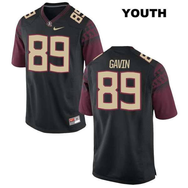 Youth NCAA Nike Florida State Seminoles #89 Keith Gavin College Black Stitched Authentic Football Jersey EXD4069FK